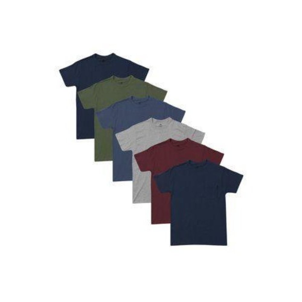 NWT  Hanes Men's Multi Color Crew Neck T-Shirt Und